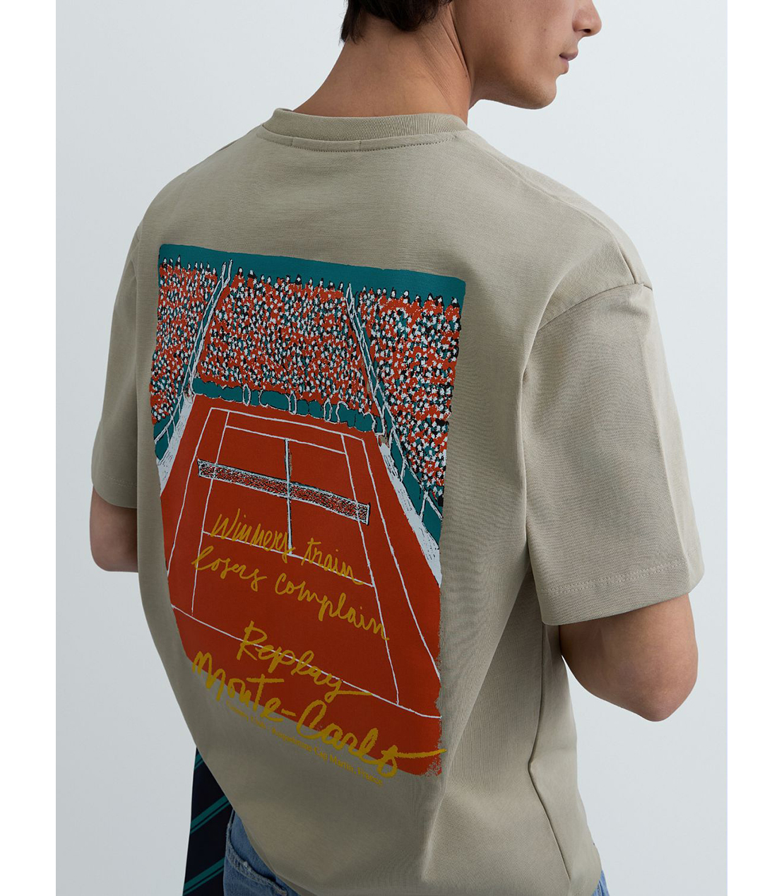 REPLAY &times; Monte Carlo Country Club オーバーサイズ Tシャツ 詳細画像 ベージュ 7